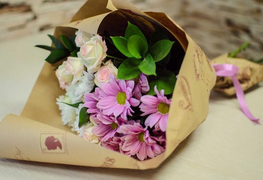 Букет цветов из: Розы и Хризантемы в Александрове