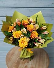 Букет цветов из:  Альстромерии и Розы в Александрове