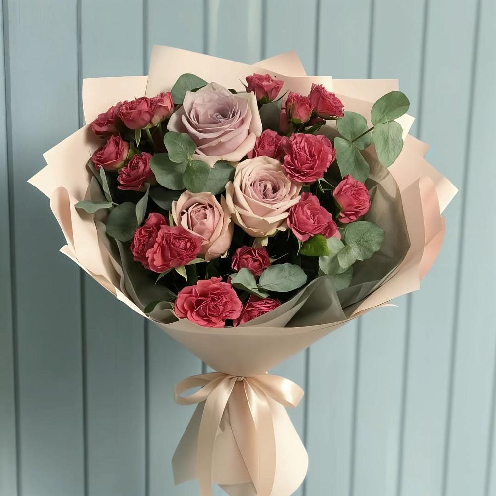 Букет цветов из: Гвоздики и Розы в Александрове