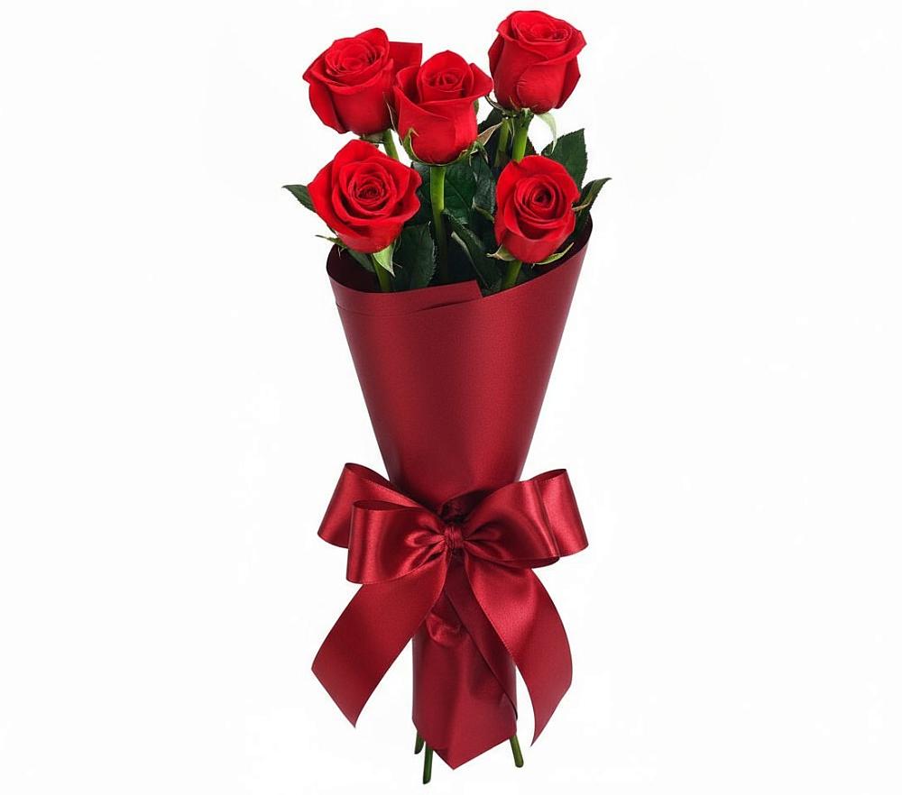 Букет 5 Красных роз Эдлесс Лав в Александрове