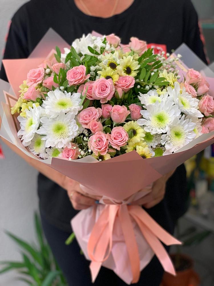 Букет цветов из: Розы и Хризантемы в Александрове
