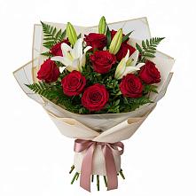 Букет цветов из:  Лилии и Розы в Александрове