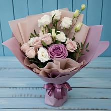 Букет цветов из:  Розы и Лизиантусы в Александрове
