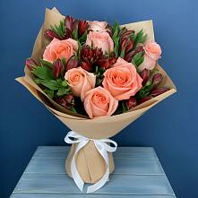 Букет цветов из:  Розы и Альстромерии #REPLACE_PRED# Александрове