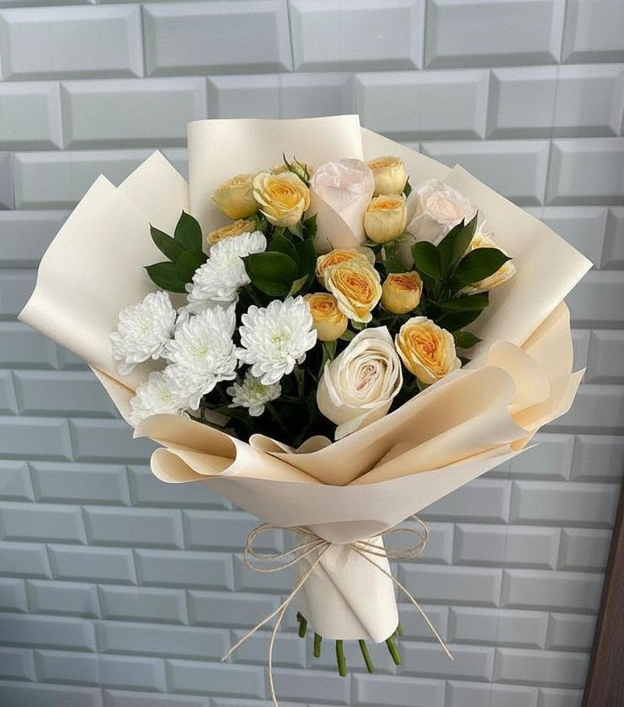 Букет цветов из: Розы и Хризантемы в Александрове