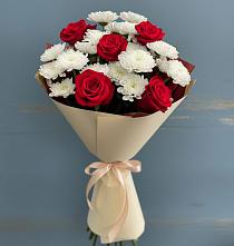 Букет цветов из:  Розы и Хризантемы в Александрове