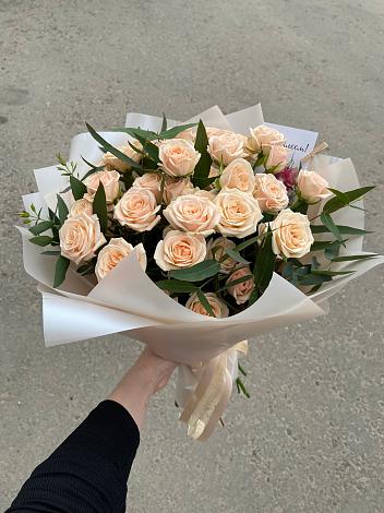 Букет Кремовые розы Латте в Александрове