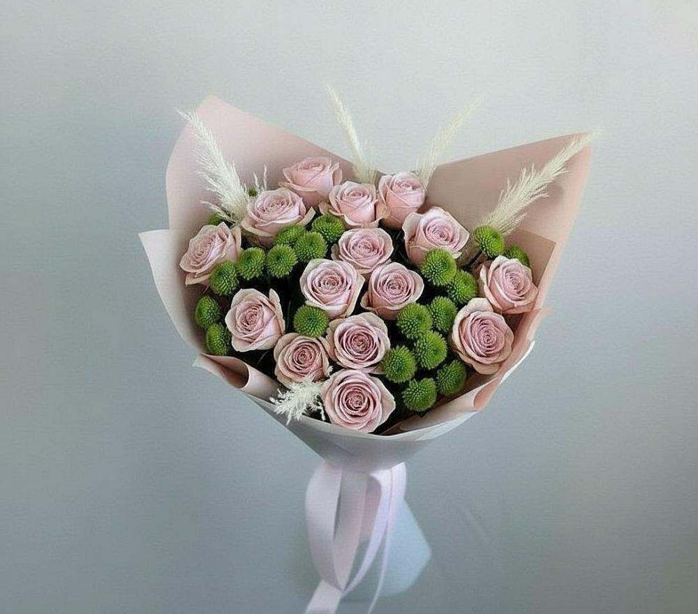 Букет цветов из: Розы и Хризантемы в Александрове