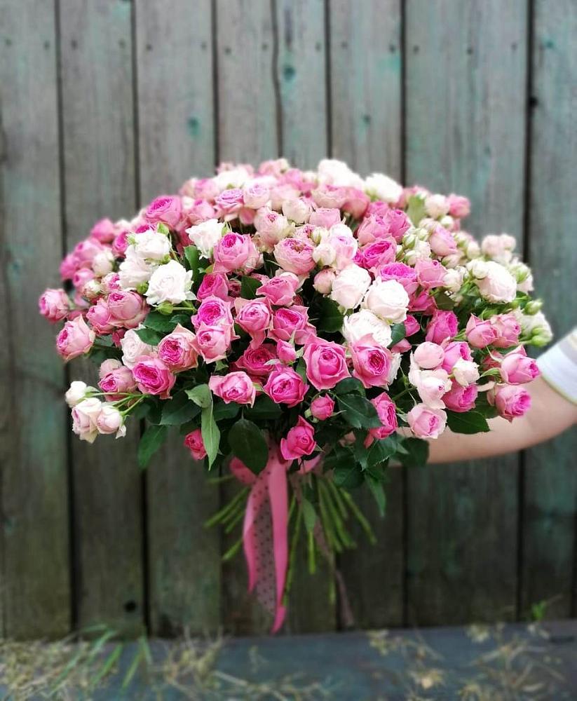 Букет Розовые кустовые розы Натали и Лав Лидия в Александрове