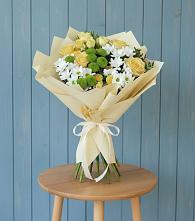 Букет цветов из:  Хризантемы и Розы в Александрове