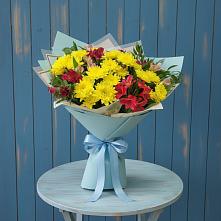 Букет цветов из:  Альстромерии и Хризантемы в Александрове