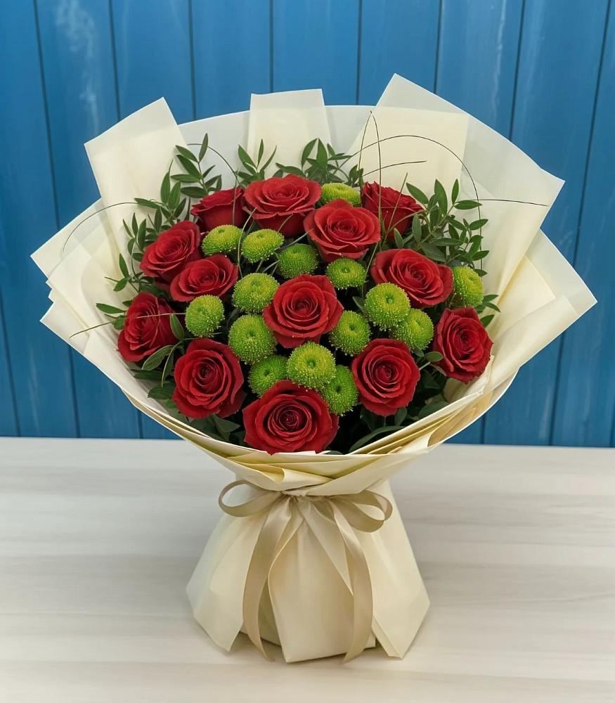 Букет цветов из: Розы и Хризантемы в Александрове