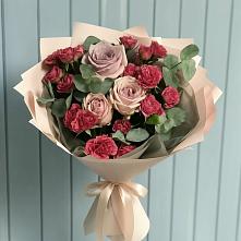 Букет цветов из:  Гвоздики и Розы #REPLACE_PRED# Александрове