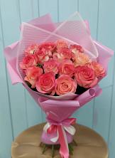 Букет 15 Розовых роз Равель в Александрове